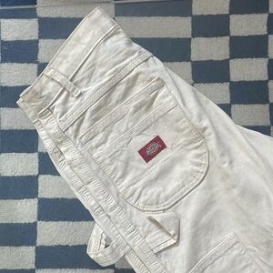 Dickies white carpenter cargo pants